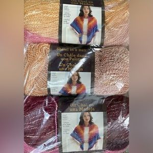 9 skeins for $50 Lion Brand SHAWL IN A BALL - YARN LOT - Final Price